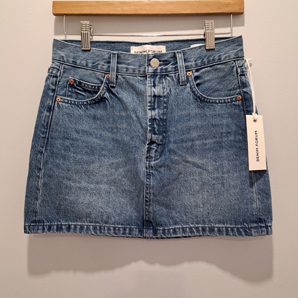 Denim Forum Dresses & Skirts - NWT Aritzia Denim Forum The 90s Ricci Y2K Grunge Festival Mini Skirt 23